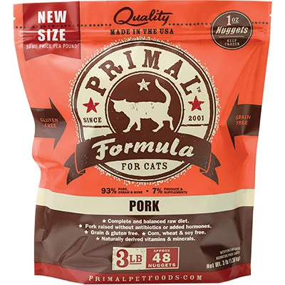 Primal Raw Cat Food Pork 3lb