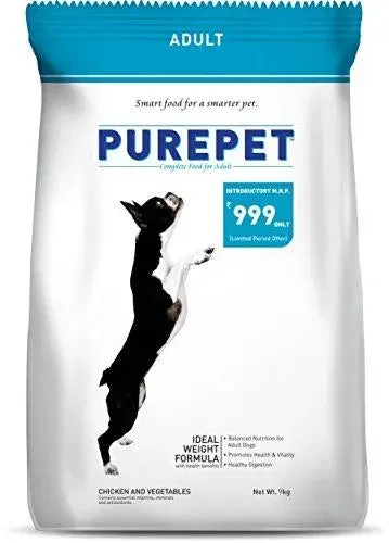 Purepet Chicken and Vegetables Adult Dog Food, 7.5kg