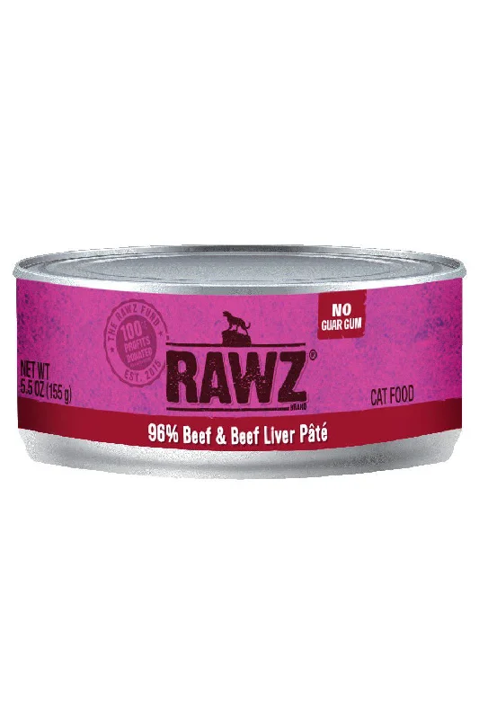 Rawz 96%  Beef & Beef Liver Wet Cat Food