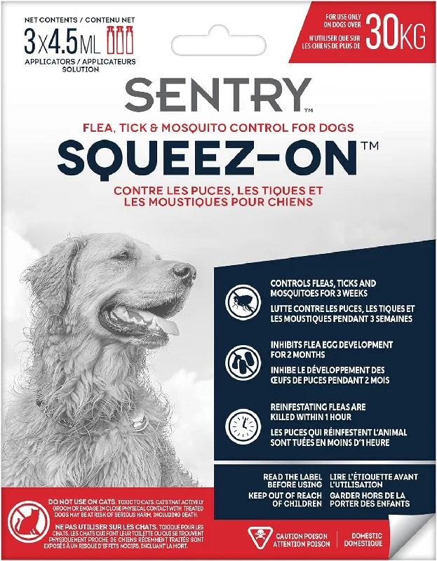 Sentry Squeez-On Flea, Tick & Mosquito Control, For Dogs (over 30 kg) - Sentry