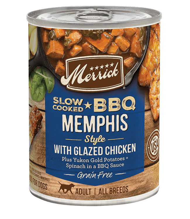 Slow-Cooked BBQ Memphis Style with Glazed Chicken - Wet Dog Food