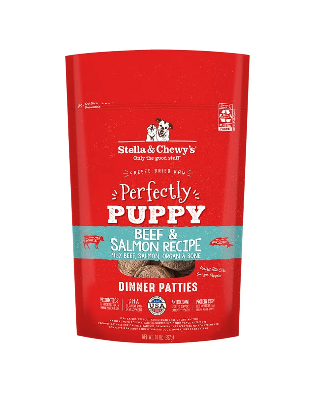 Stella & Chewy's Beef & Salmon Patties Freeze-Dried Raw Puppy Food