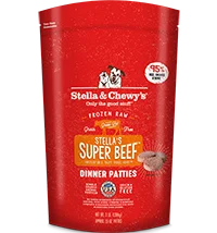 Stella & Chewy's Frozen Dog Super Beef Patties