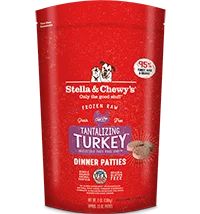 Stella & Chewy's Frozen Dog Tantalizing Turkey Patties