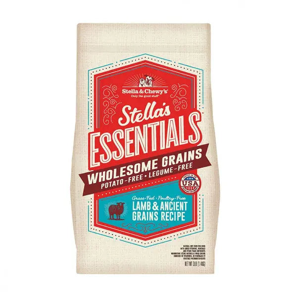 Stella & Chewy's Stella's Essentials Kibble Grass Fed Lamb With Wholesome Grains Recipe Dry Dog Food