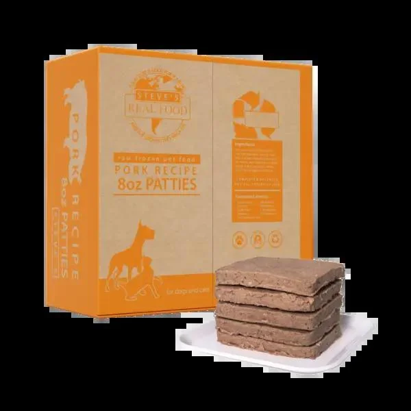 Steves Real Food Pork Frozen Patties Dog/Cat