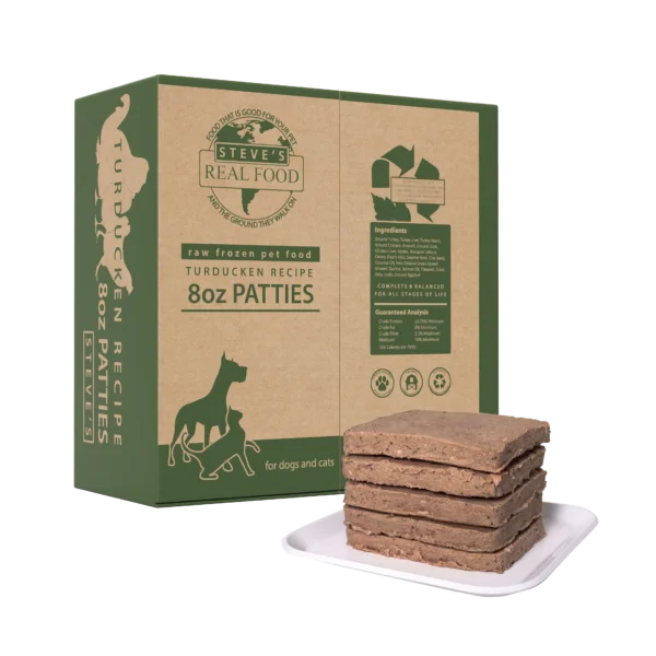 Steves Real Food Turducken Frozen Patties Dog/Cat