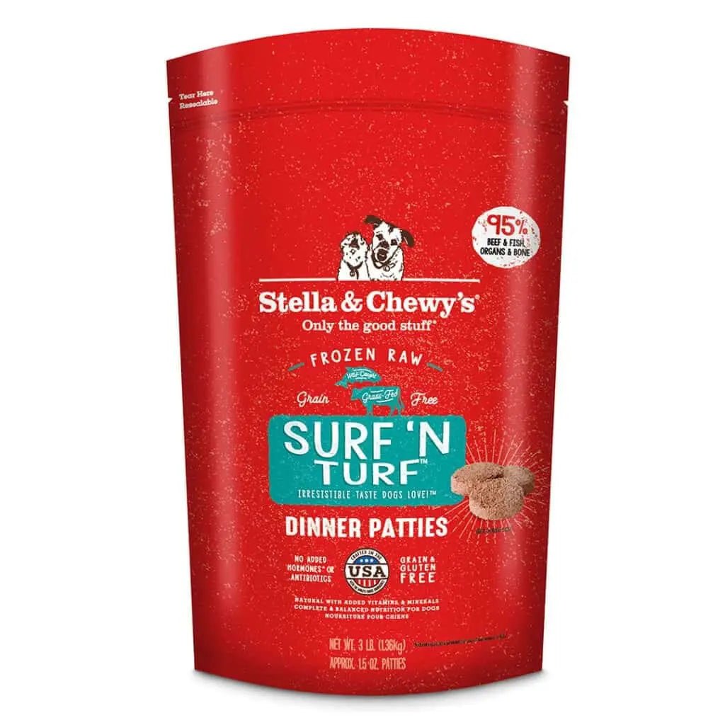 Surf ‘n Turf Dinner Patties - Frozen Raw Dog Food - Stella & Chewy's