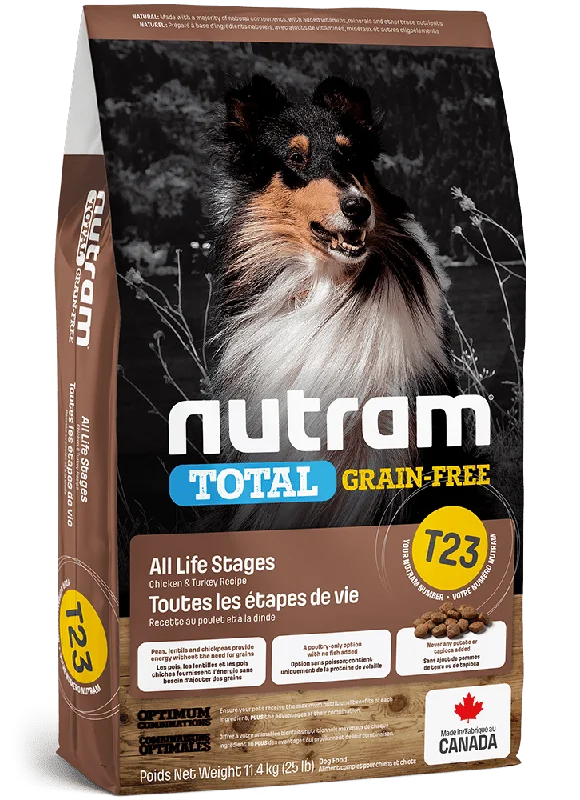 T23 Total Grain-Free Chicken and Turkey Recipe - Dry Dog Food - Nutram