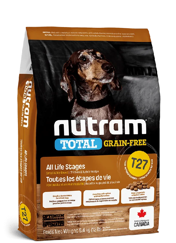 T27 Total Grain-Free Small & Toy Breed Chicken and Turkey Recipe - Dry Dog Food - Nutram