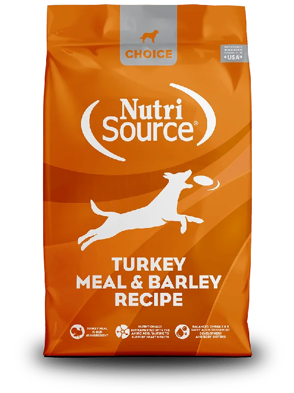 Turkey Meal & Barley Recipe Healthy Affordable Dog Food - CHOICE - NutriSource - Dry Dog Food