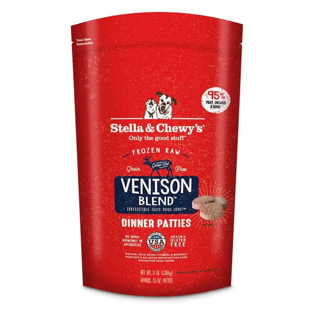 Venison Blend Dinner Patties - Frozen Raw Dog Food - Stella & Chewy's