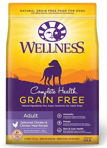 Wellness Complete Health Natural Adult Grain Free Deboned Chicken and Chicken Meal Recipe Dry Dog Food