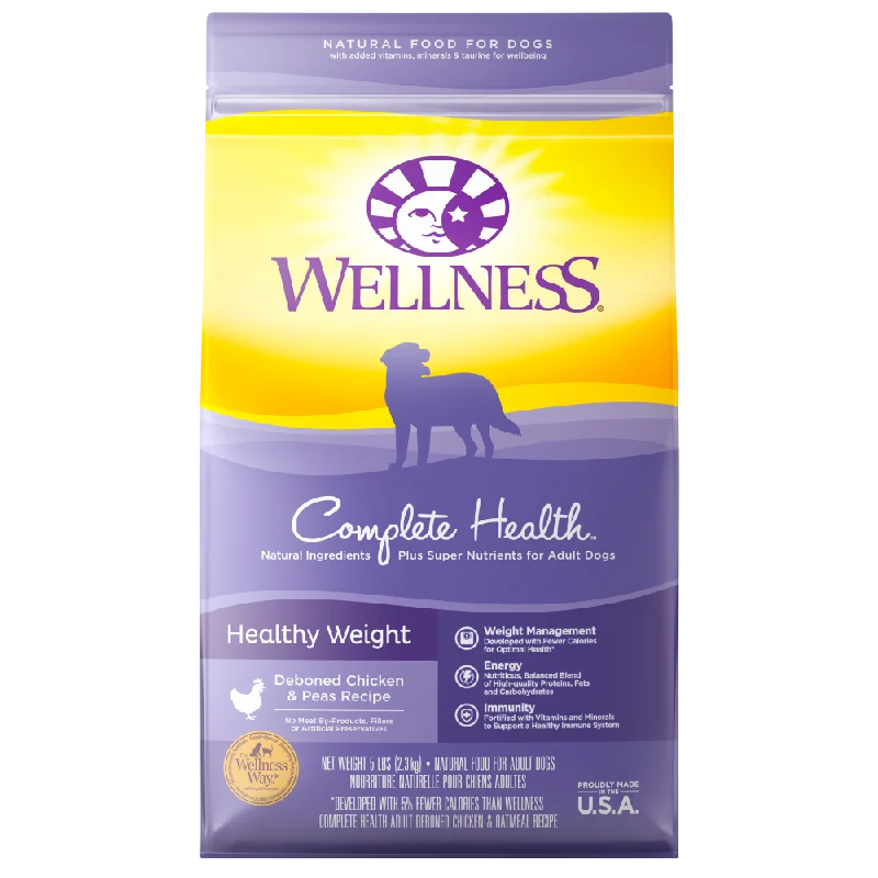 Wellness Complete Health Natural Healthy Weight Chicken and Peas Recipe Dry Dog Food