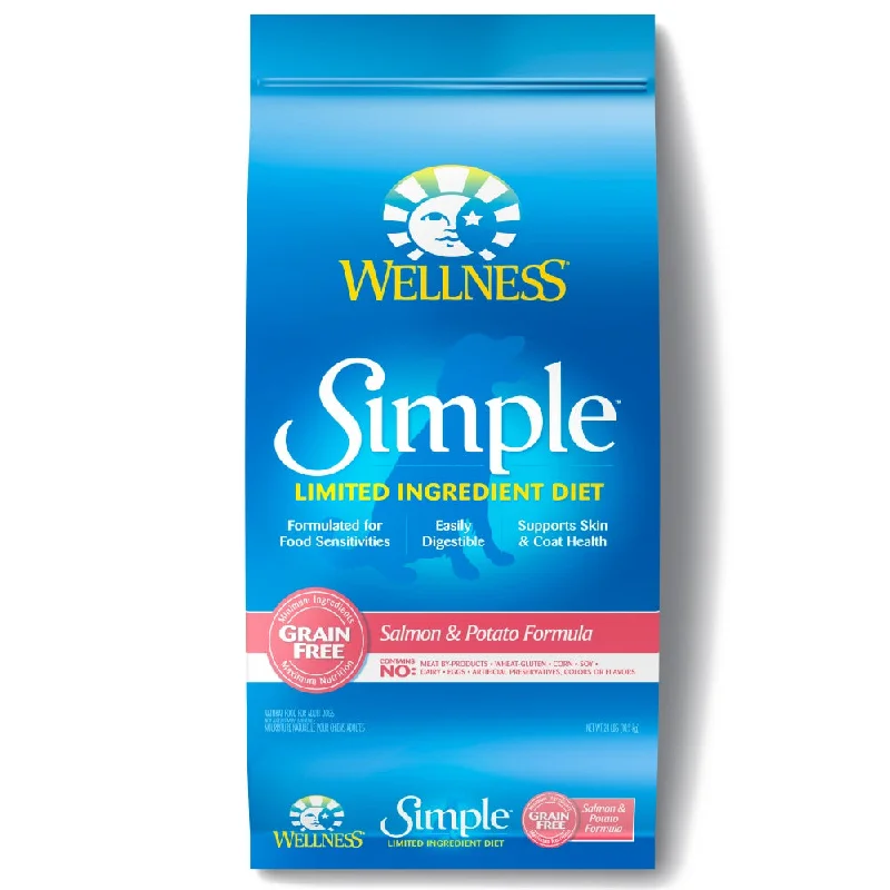 Wellness Simple Grain Free Natural Limited Ingredient Diet Salmon and Potato Recipe Dry Dog Food