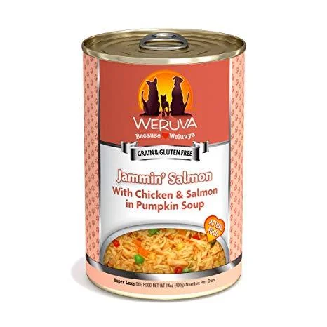 Weruva Jammin' Salmon with Chicken & Salmon in Pumpkin Soup ' 12 x 14 oz cans