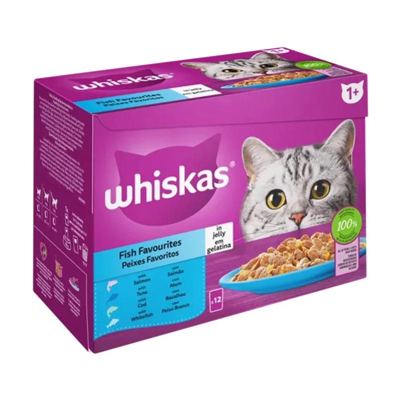 Whiskas Fish Selection In Jelly 12 X 85G