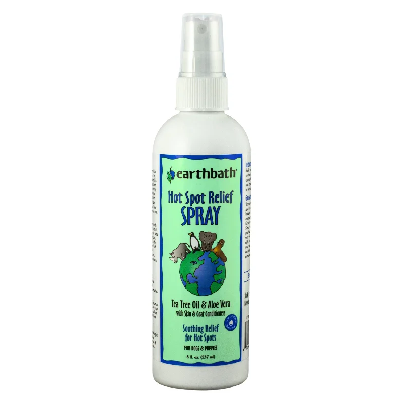 Dog Grooming Spray - Hot Spot Relief Spray (Tea Tree Oil & Aloe Vera) - 8 fl oz