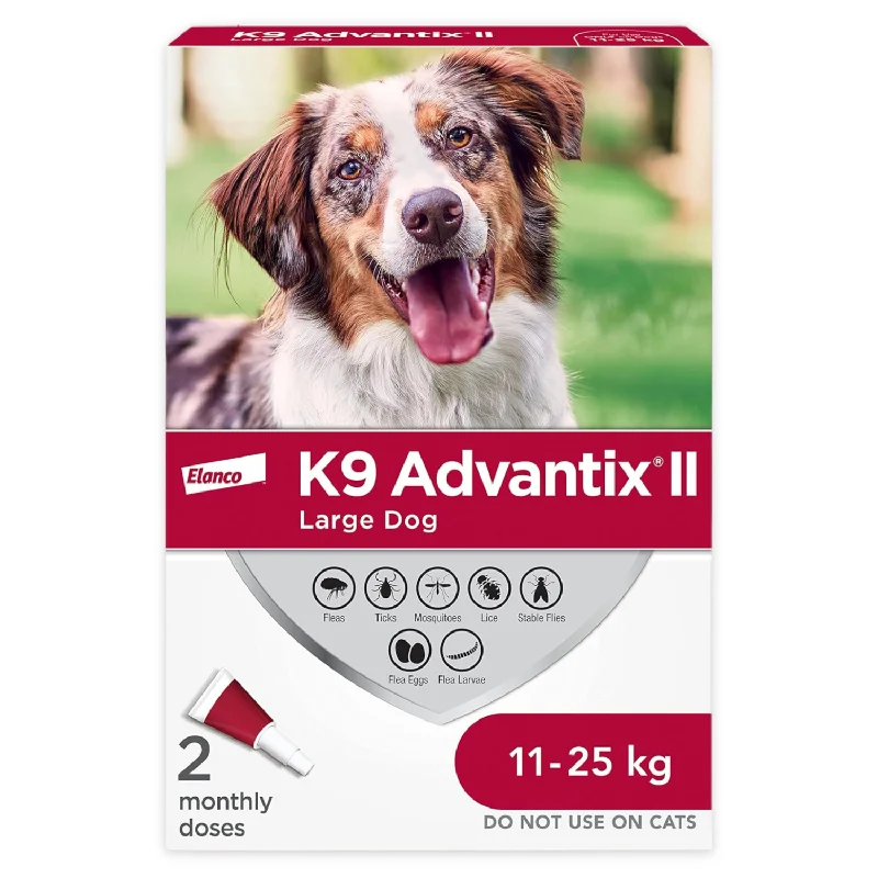 K9 Advantix II, Vet-Recommended Flea Treatment & Prevention For Large Dogs (11-25 kg)