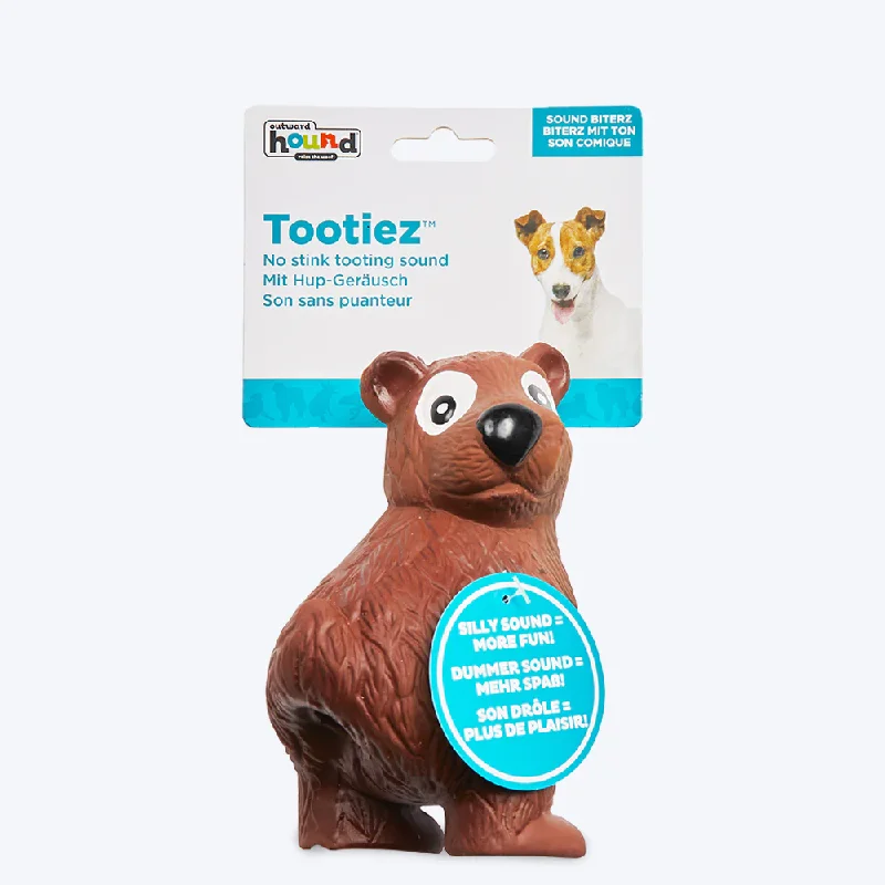 Tootiez Bear Latex Rubber Dog Toy